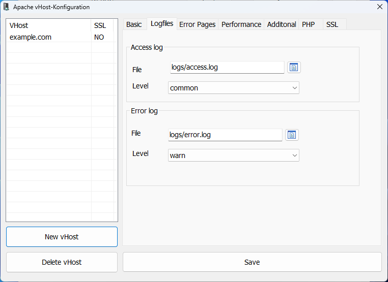 VHost configuration